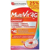 MultiVit'4G - Energie - Multivitaminen - 12 Vitamines - Mineralen