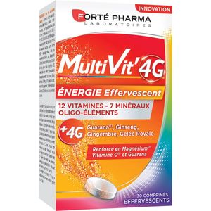 Forté Pharma MultiVit'4G Energy 30 Bruistabletten