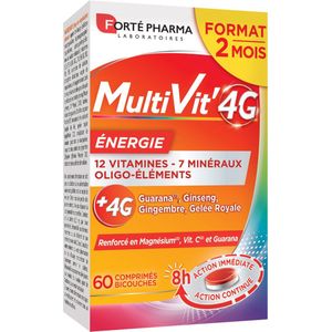 Forté Pharma MultiVit'4G Energy 60 Dubbele Tabletten
