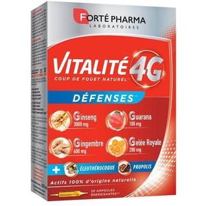 Vitalité 4G Weerstand - Ginseng - Natuurlijke Boost - 60 Capsules
