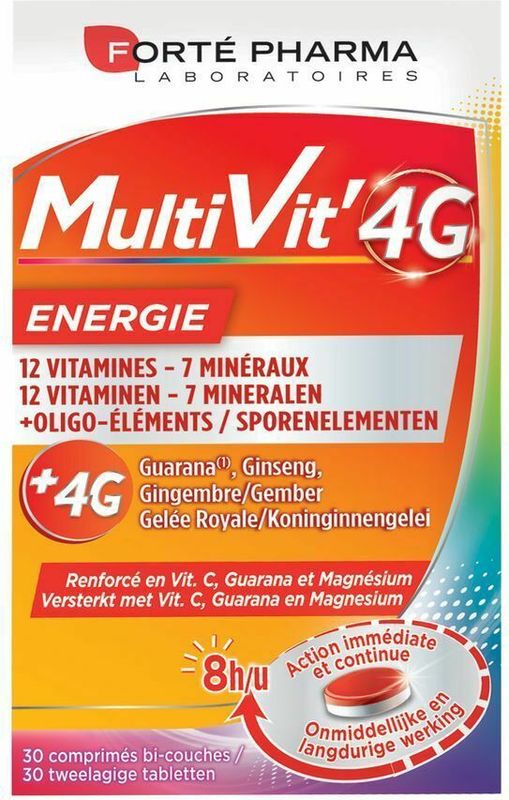 Multivit 4G Energie - Multivitamine - 12 Vitaminen en 7 Mineralen