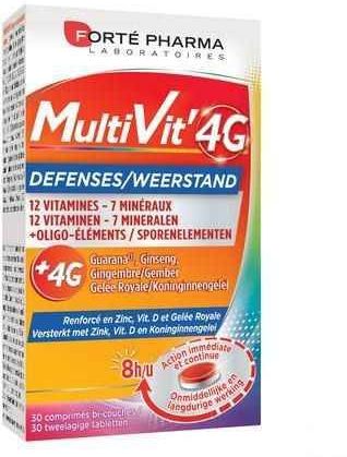 MultiVit'4G - Multivitamine - Ondersteuning Immuniteit - Bi-laag