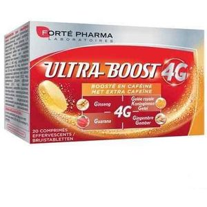 Vitalite 4g Ultra Boost Cafeine Tabletten 20  -  Forte Pharma
