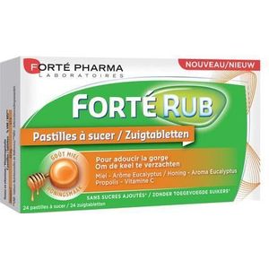 Forte Rub Keeltabletten Honing 24  -  Forte Pharma
