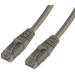 MCL Samar FCC6AM-1M patchkabel, RJ45, categorie 6, A, U/UTP, 1 m, grijs