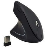 MCL - Linkshandige - Draadloze Muis - Zwart - Ergonomisch Ontwerp, 1600 dpi Resolutie