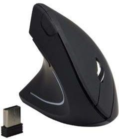 MCL - Linkshandige - Draadloze Muis - Zwart - Ergonomisch Ontwerp, 1600 dpi Resolutie