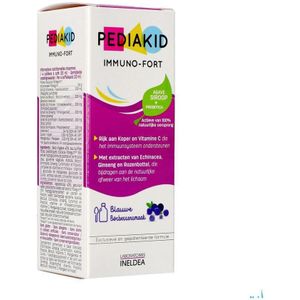 Pediakid - Immuno-Fort - Siroop - Veganistisch - Glutenvrij - Bosbessenaroma