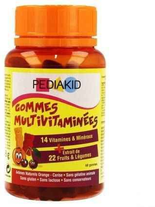 PEDIAKID - Multivitamine Gummies - 14 Vitaminen en Mineralen - Natuurlijke Formule