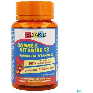 PEDIAKID - Gummies - Vitamine D3 - 100% Natuurlijk - Voor Kinderen