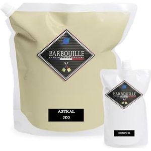 BARBOUILLE Bar-Harz Astral – 2-componenten epoxyhars – glanseffect – verf voor muur, plafond, hout, tegels & metaal – afwasbaar – VOC A+ – geproduceerd in Frankrijk – 2,5 l