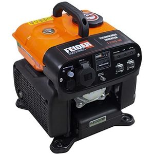 Feider - Benzine generator omvormer 1200 W - handmatige start met launcher