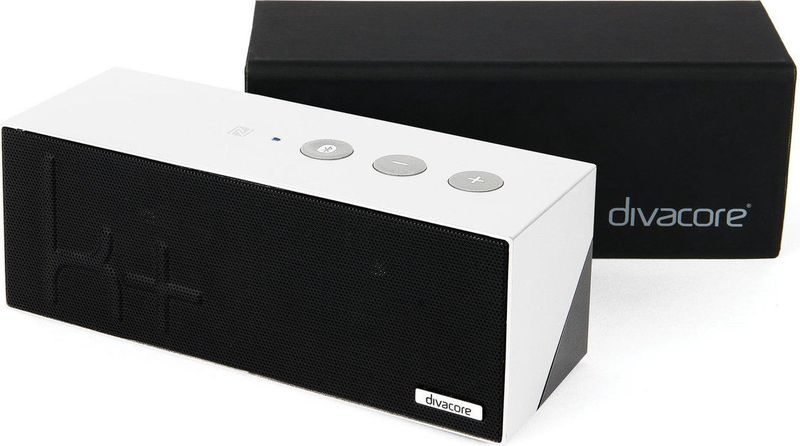 Divacore - Ktulu II+ - Bluetooth Speaker - Wit - Powerbank - 35 uur Speeltijd