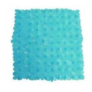 MSV Badmat, kiezelsteen, blauw, 54 x 54 cm, acryl, latex