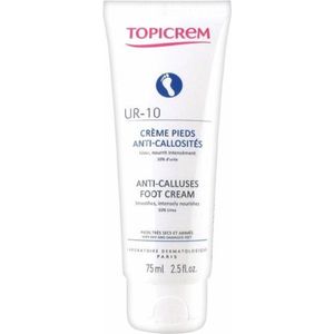 Topicrem UR-10 Anti-Calluses Foot Cream Voetencrème voor Voeding en Hydratatie 75 ml