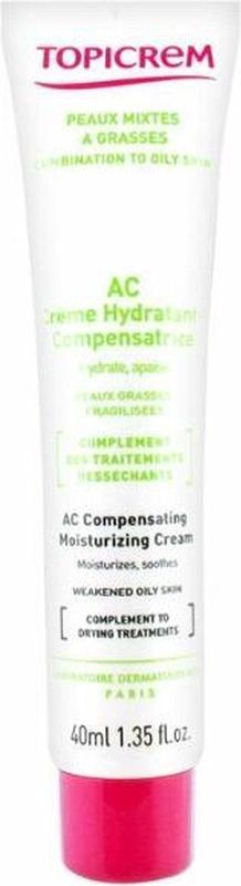 Topicrem - AC Compensating - Hydraterende Crème - 40 ml - Voor Vette Huid