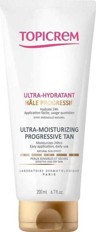 Topicrem UH BODY - Ultra-Moisturizing Progressive Tan - Hydraterende Zelfbruiningsmelk - 200 ml