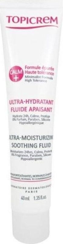 Topicrem - Calm+ Fluid - Gezichtsvloeistof - 40ml - Hydrateert en Kalmeert