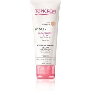 Topicrem - UH FACE HYDRA+ Radiance Tinted Cream - Getinte Crème - Licht - 40 ml