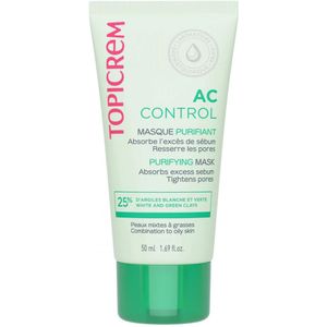Topicrem - AC Purifying Mask - Dieptereinigend Masker - 50 ml - Crème voor Vrouwen