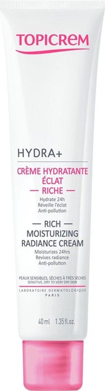 TOPICREM - Hydra+ Moisturizing Radiance Rich Cream - 40 ml - Gezichtsverzorging