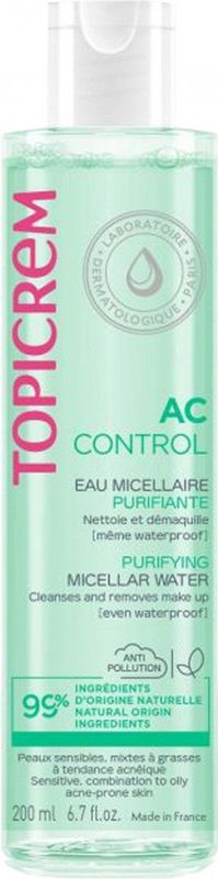 Topicrem - AC Purifying Micellar Water - Reinigend - 200 ml - Micellair Water