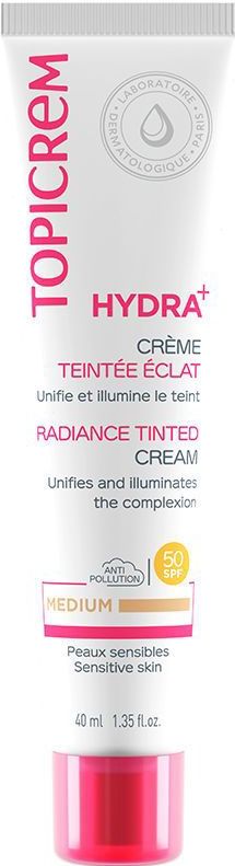 Topicrem - Hydra+ Radiance - Dagcrème - Medium - 40ml - Met SPF40