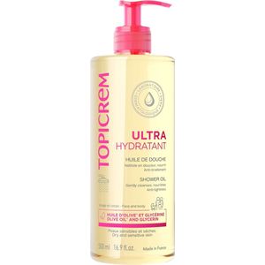 Topicrem - Ultra-hydraterende Doucheolie - Reinigt - Voedt - Beschermt - Voor Gevoelige Huid
