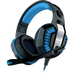 Berserker Gaming FREYER Over Ear headset Gamen Kabel Stereo Zwart, Blauw