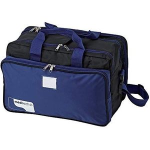 Middelste Tas Tremblay - Zwart/Blauw - Ongeslepen Midzak - 3 Zak
