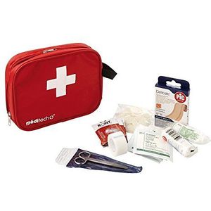Eerste Hulp Kit - Rood - Inclusief Kompressen en Verbanden