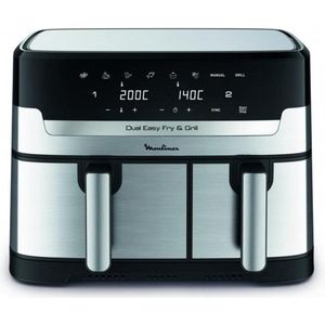 Moulinex Dual Easy Fry & Grill YY5233FB - Airfryer - 8 L - 2450 Watt