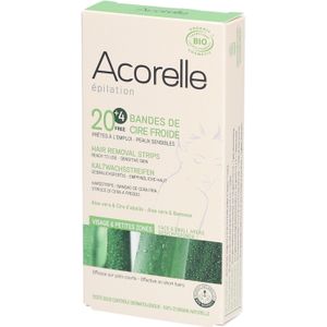 Ontharingswax - Koudwasstrips - Biologisch - 20 Stuks