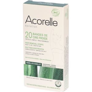 Ontharingswax - Koudwaxstrips - Biologisch - Voor Gezicht - 20 Stuks