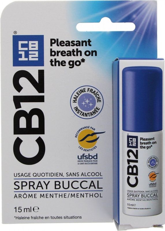CB12 - Munt - Mondspray - 15 ml - Alcoholvrij