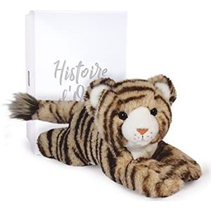 Histoire d'Ours - Pluche tijger – 25 cm – bruin/zwart – cadeau voor kinderen – Bengaly de tijger – wilde aarde – HO3060