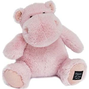 Histoire d'Ours - Pluche dier nijlpaard - Hip'pie - Roze - 25 cm - L'HIPPO - HO3096