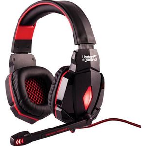 Under Control - UC-250 - Bedrade PC Gaming Headset - Zwart - Rood