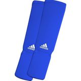 adidas elastische scheen/wreefbeschermers blauw XL