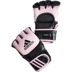 Adidas boxing ultimate mma glove bokshandschoenen in de kleur zwart/roze.