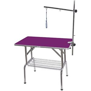 Phoenix Klaptafel stuurpen enkele plaat voor honden, violet 95 x 55 cm