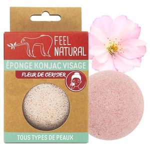 Konjac Spons voor natuurlijk gezicht, reinigt en reinigt, verwijdert zachte make-up van het gezicht, konjac gezichtsspons, kersenbloesem, peeling, schoonheidsroutine, huidverzorging, douche Feel