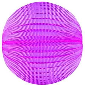 Party Pro 50220M Lampion, rond, papier, 60 g, oudroze, 20 x 20 x 20 cm