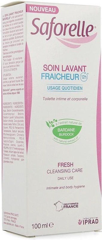 Saforelle - Gel Soin Lavant Fraicheur - 100ml - Vaginale Wasgel