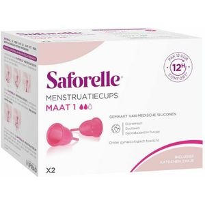 Menstruatiecup - Biocompatibele Medische Siliconen - 2 Stuks