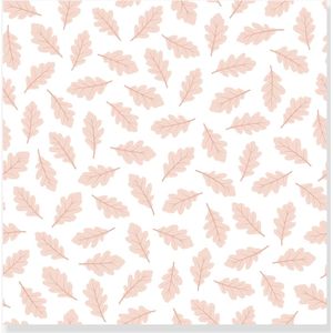 Behang met herfstbladeren Joro LILIPINSO roze (poederkleur)