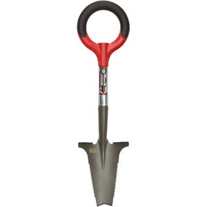 Root Slayer, Mini tuinschep met V-vormig blad – Multifunctionele tuinschop met zaag en mes – Compacte Spade – Tuingereedschap – Schop & wortelzaag voor tuinieren - Tuinschepje