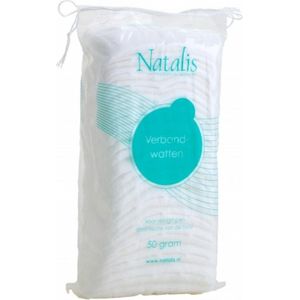 Verbandwatten - Wit - 100% Katoen - Inhoud 50 Gram