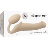 STRAP-ON-ME Strap-On Bendable – dubbele stimulatie – semi-realistische dildo – zonder harnas – vormgeheugen – ftalaatvrije silicone – hypoallergeen – maten L – huidskleur