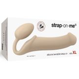 STRAP-ON-ME Strap-On Bendable – dubbele stimulatie – semi-realistische dildo – zonder harnas – vormgeheugen – ftalaatvrije silicone – hypoallergeen – maten XL – huidskleur